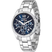 Sector 240 R3273676004 - bracciale metallo - cassa acciaio - quadrante blu con cronografo e datario